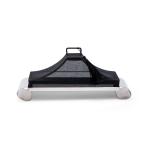 Square Serving Dish with Cartier Screw Handle & Cotton Fabric Lid