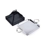 Luxury Indian pastry tray with nail handle Cartier-style, cotton fabric cover