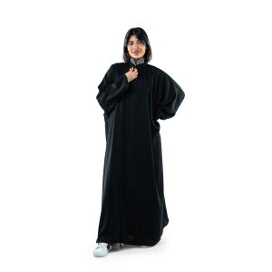 عباية بتفصيلات متدرجة من الخلف
