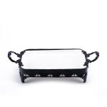Porcelain Dessert Serving Tray with Handles