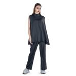 Sleeveless High-neck Tunic with leg Pants Set
