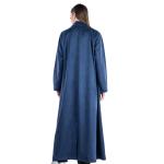 Oversized long coat with side pockets