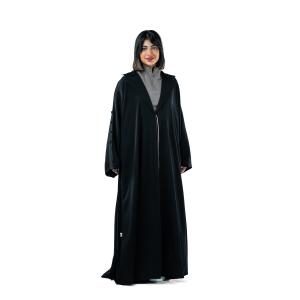 العباية الكيمونو الأنيقة المفتوحة مع خطوط 
