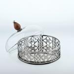 Decorative Serving Dish With Acrylic Lid