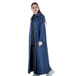 Oversized long coat with side pockets