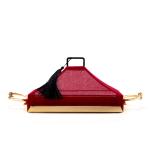 Luxury Indian pastry tray with nail handle Cartier-style, cotton fabric cover