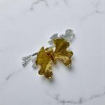 Decorative Ceramic Butterfly Dish on Gold Stand
