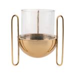 Modern Gold and Glass Incense Burner