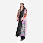 Women's Colorfull Multi Patterned Warm Bisht 