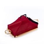 Luxury Indian pastry tray with nail handle Cartier-style, cotton fabric cover