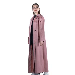 Oversized long coat with side pockets