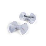 Girl's Floral Sheer Bow Hair Clip