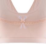Cotton Training Bra with Lace Trim Topwear