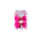 Girls Rhinestone Hair Bow Clip with Floral Details