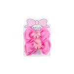 Girl's Double Layered with mini Bow Accent Hair Clip