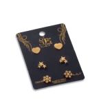 Artificial Snowflake, Heart & Star Cluster Earring Set
