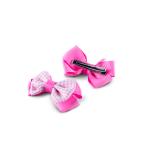 Girl's Gingham-Patterned Checkered Bow Hair Clip