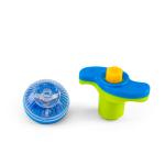 Light-up spinning top toy with launcher - Assorted