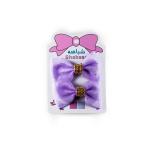 Girl's Rhinestone Glitter Accent Hair Bow Clip with Sparkle Details