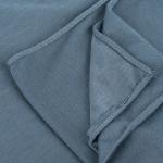 Chiffon and Cotton Scarf with Fine Stitch Edges - Light Grey