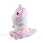 Rainbow Dino Sponge Toy – Soft Stuffed Dinosaur in Pastel Colors  - 60cm