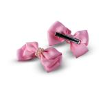 Girl's Elegant Pearl Embellished Bow Hair Clip