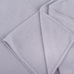 Chiffon and Cotton Scarf with Fine Stitch Edges - White