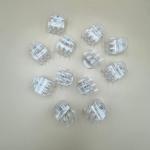 Transparent Mini Hair Claw Clips – Square Grip Design set of 12pcs