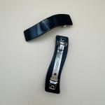 Classic Black French Hair Clip Wavy Design