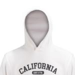 Front Text Printed Hoodie with Fur Inside