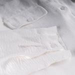 Luxe Texture Button-Front Shirt with Dual Flap Pockets & Classic Collar