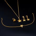 Artificial Celestial Star Charm Statement Jewelry Set