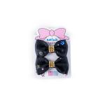 Girls Rhinestone Hair Bow Clip with Floral Details