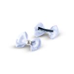 Girl's Pearl Decore Bow Hair Clip Set