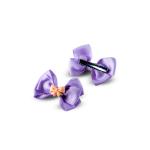 Girl's Double Layered with mini Bow Accent Hair Clip
