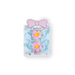 Girl's Adorable Grosgrain Bow Hair Clip with Daisy Flower Embelishments