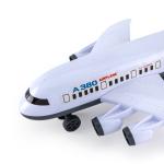 لعبة طائرة A380 مع عجلات تصميم واقعي، متينة وممتعة للأطفال