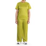 Ribbed Loungewear Set, Shiny Finish & Relaxed Fit