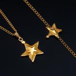 Artificial Celestial Star Charm Statement Jewelry Set