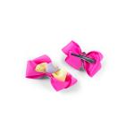 Girl's Heart Accent Double Layer Bow Hair Clip