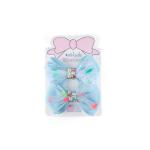 Girl's Bow Hair Clip with Glitter & Pearls