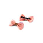 Girl's Rhinestone Glitter Accent Hair Bow Clip with Sparkle Details
