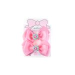 Girl's Bow Hair Clips Floral Design