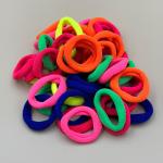 Neon Soft Fabric Ponytail Holders