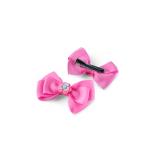 Girl's Bow Hair Clips Floral Design