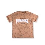 Marble Fade Graphic Tee – Purpose Patchwork in Fuzzy Chenille with Scripted Faith Text