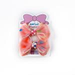 Girl's Bow Hair Clip with Glitter & Pearls