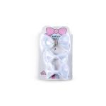 Girl's Rhinestone Accent Hair Bow Clip with Crystals