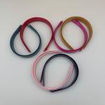 Matte Finish Plain Plastic Headbands with Inner Teeth set of 12pcs