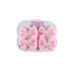 Girls Heart Accent Bow Hair Clip